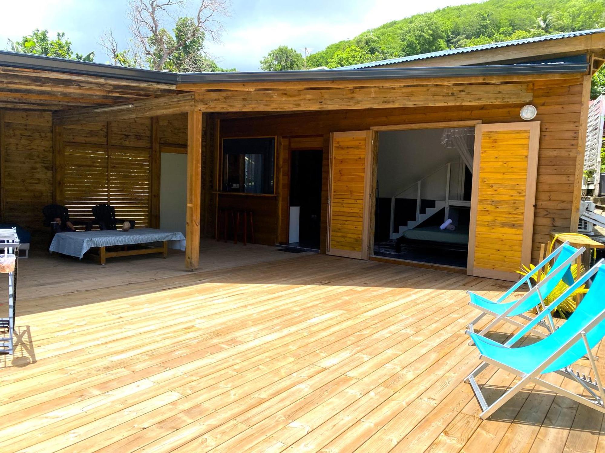 Charmant Bungalow Tout Confort Climatise - Terrasse Et Acces Plage ! Deshaies Extérieur photo